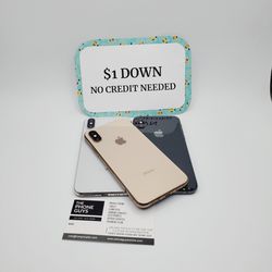 Apple iPhone XS/ Apple iPhone X - 90 DAY WARRANTY - $1 DOWN - NO CREDIT NEEDED 