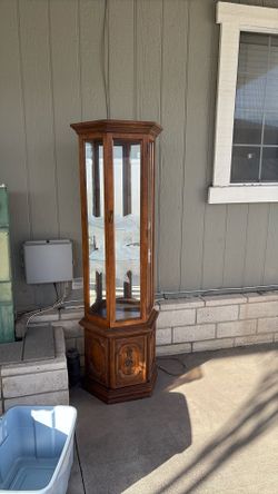 Antique Curio Cabinet 6ft. Height X 2ft. Width