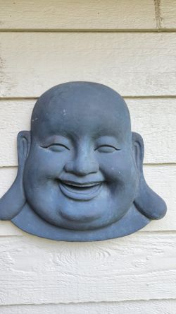 Large Stone Happy Buddhas Wall