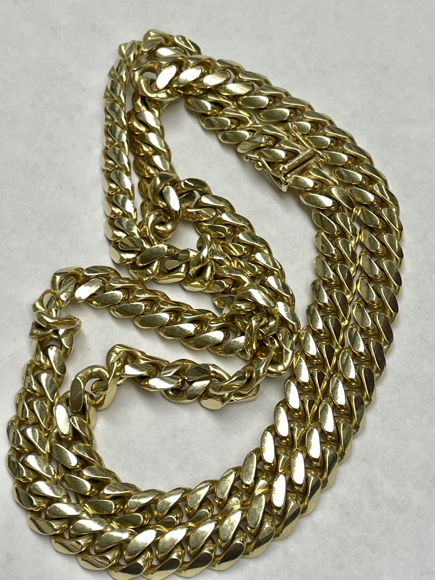 14k Solid Gold Cuban Link Chain 139 Grams 