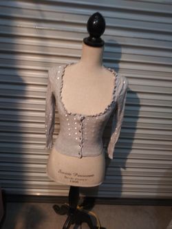 Guess Little Grey Polka Dot Sweater