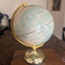 Vintage World globe table Lamp 