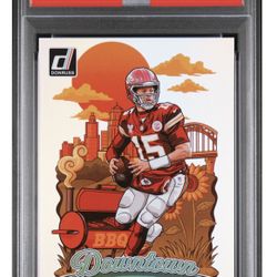 2025 Panini Donruss Patrick Mahomes II Downtown PSA 10