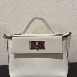 Katty Dumpling White Mini Handbag