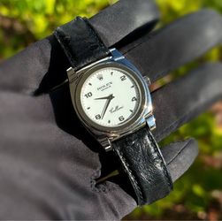 1999 Rolex CELLINI CESTELLO 32mm 18k white gold Strauss bracelet smooth bezel white Arabic dial 5320 watch box appraisal
