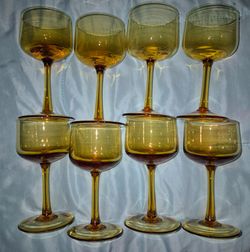 36 vintage wine glasses