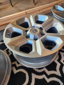 Four 7 x 17 Silver Toyota Rims