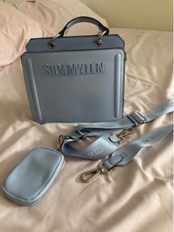 Steve Madden Light Blue Square Crossbody Bag