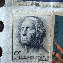 1962-63GeorgeWashington Perforated 11x10 1/2 5cent Stamp