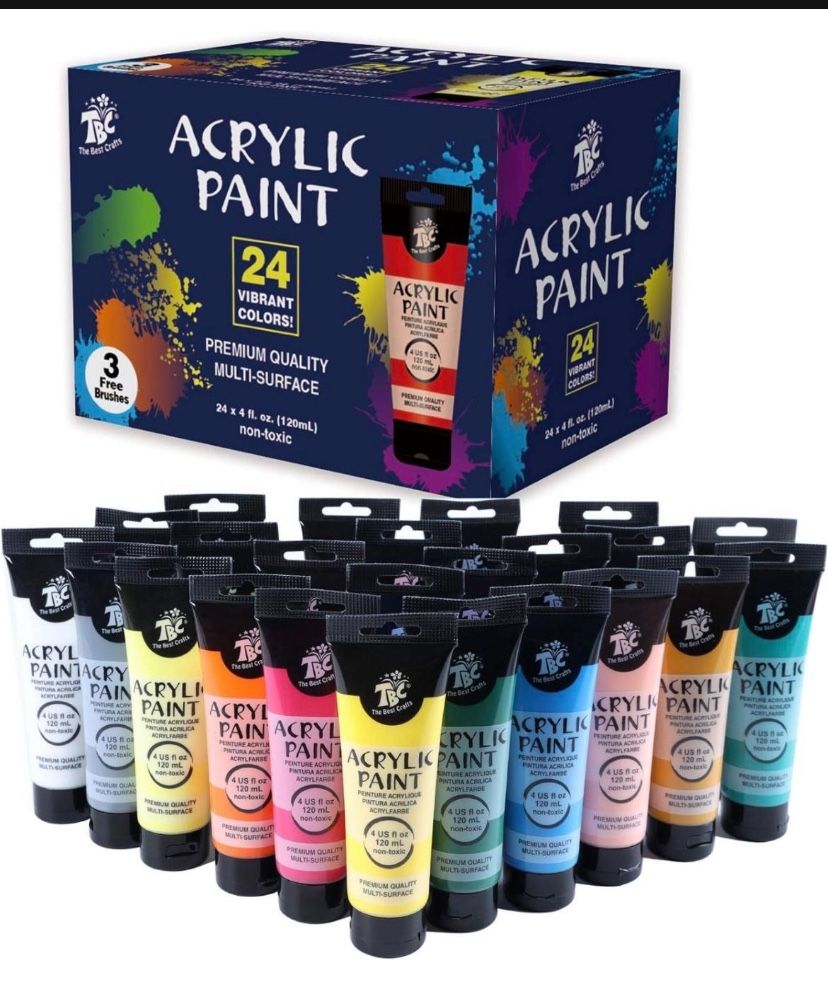 TBC The Best Craft Acrylic Paint 24 Color