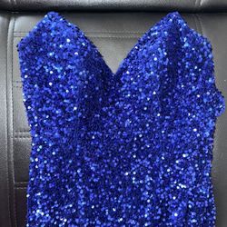 Royal Blue Prom Dress (Make offer) 