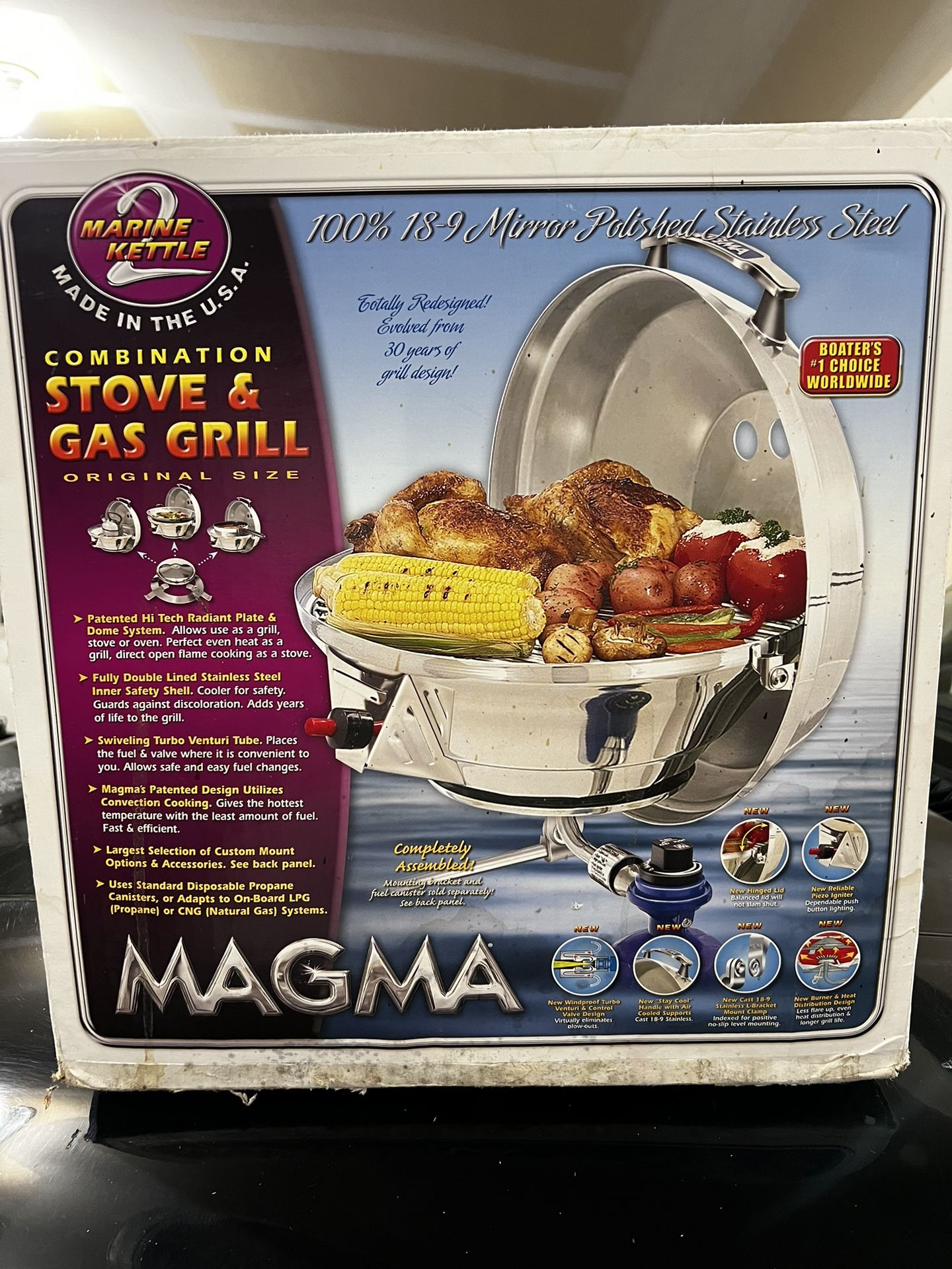Magma Marine Kettle 2 Grill/Stove BBQ
