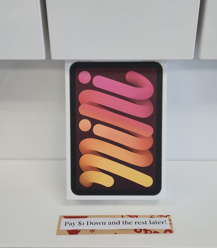 New -ipad Mini 7-tablet - $1 To Take it Home same Day and Pay the Rest later!