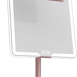 Orbit Mirror in Blush Rose | Vanity Mirror with Lights, Makeup Mirror, LED