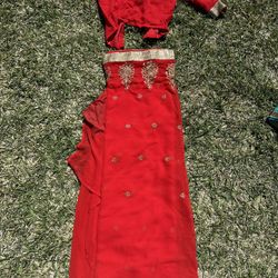 Red Saree