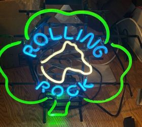 Vintage Rolling Rock Extra Pale Premium Lager Neon Beer Sign