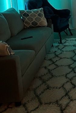 Modern Grey Fabric Sofa Couch
