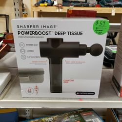 NEW Sharper Image Powerboost Deep Tissue Massager 