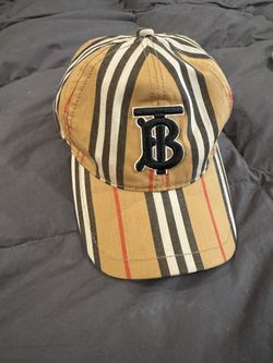 Burberry Vintage Check Cotton Monogram Motif Baseball Cap