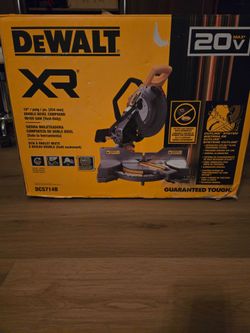 DEWALT XR 20V MAX MITER SAW OPEN box 📦
