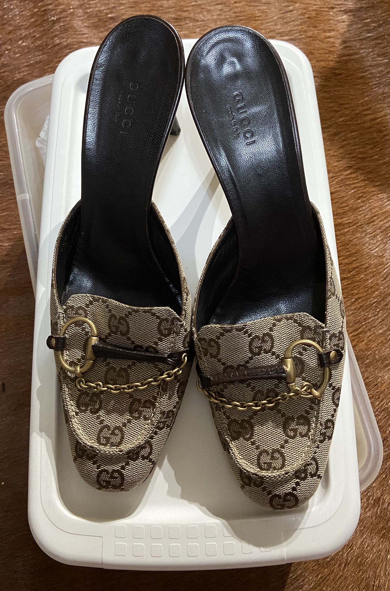 Women’s Classic GG Gucci Slingback Heels Size 9-1/2