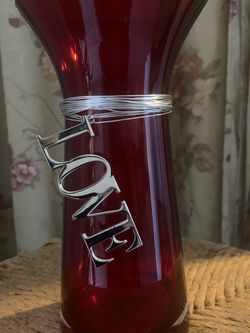 Red Love Vase