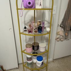 Gold 5-tier Corner Shelf Stand