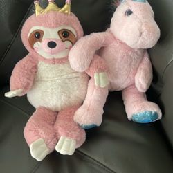 PLUSH UNICORN &  OTHER $3  EACH  & CLEAN