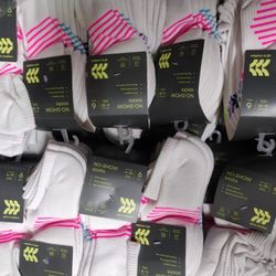 All In Motion Girls Women's Six Pack Socks Size 4 To 10