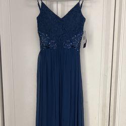 JC Penny, royal blue prom dress, size 0