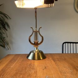 Antique Lyre Lamp