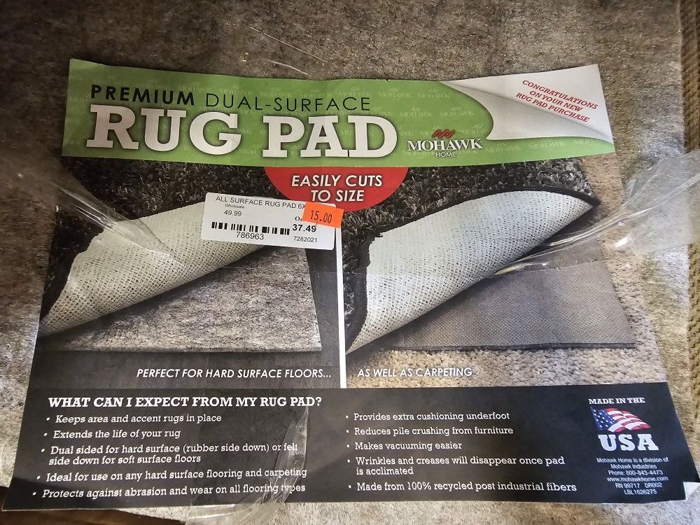 Mohawk Rug Pad 5x8 And 6x8 for Sale in Salem, OR OfferUp