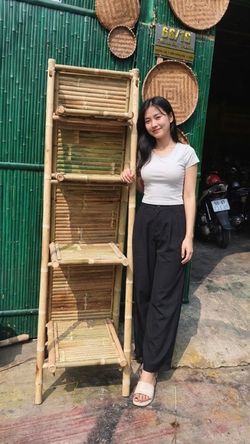 Bamboo Minimalist Shelf - Made in Vietnam