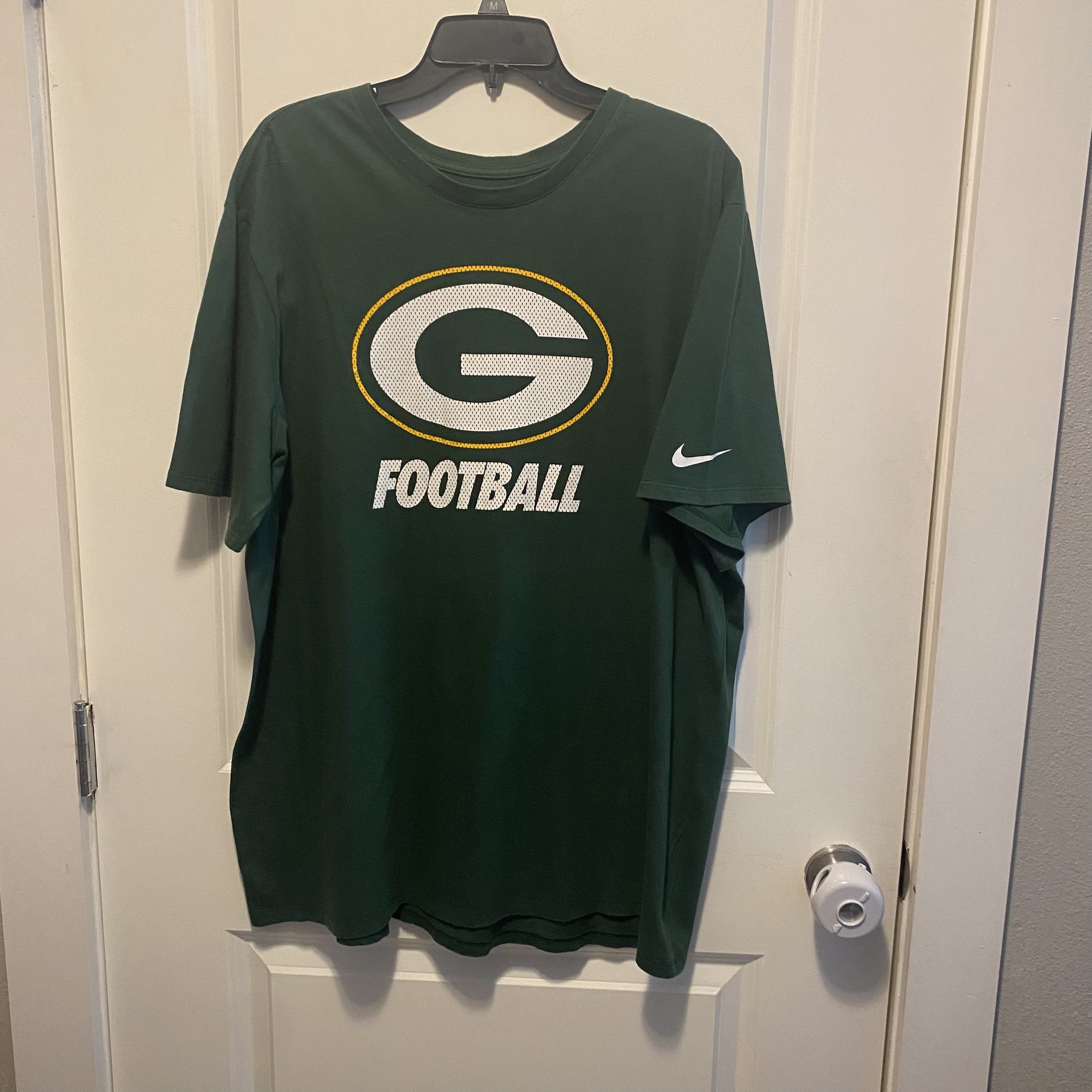 NFL Green Bay Pakers Shirt XXLarge Green Football Athletic Nike Must pick up