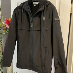 Calvin Klein Men’s Raincoat Hooded Jacket