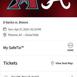 2 Dbacks tickets