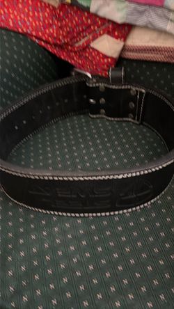 Steel Sweat leather weight lifting belt