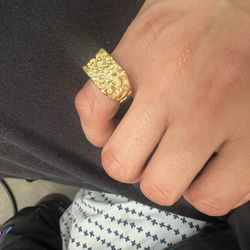 Gold Nugget Ring 