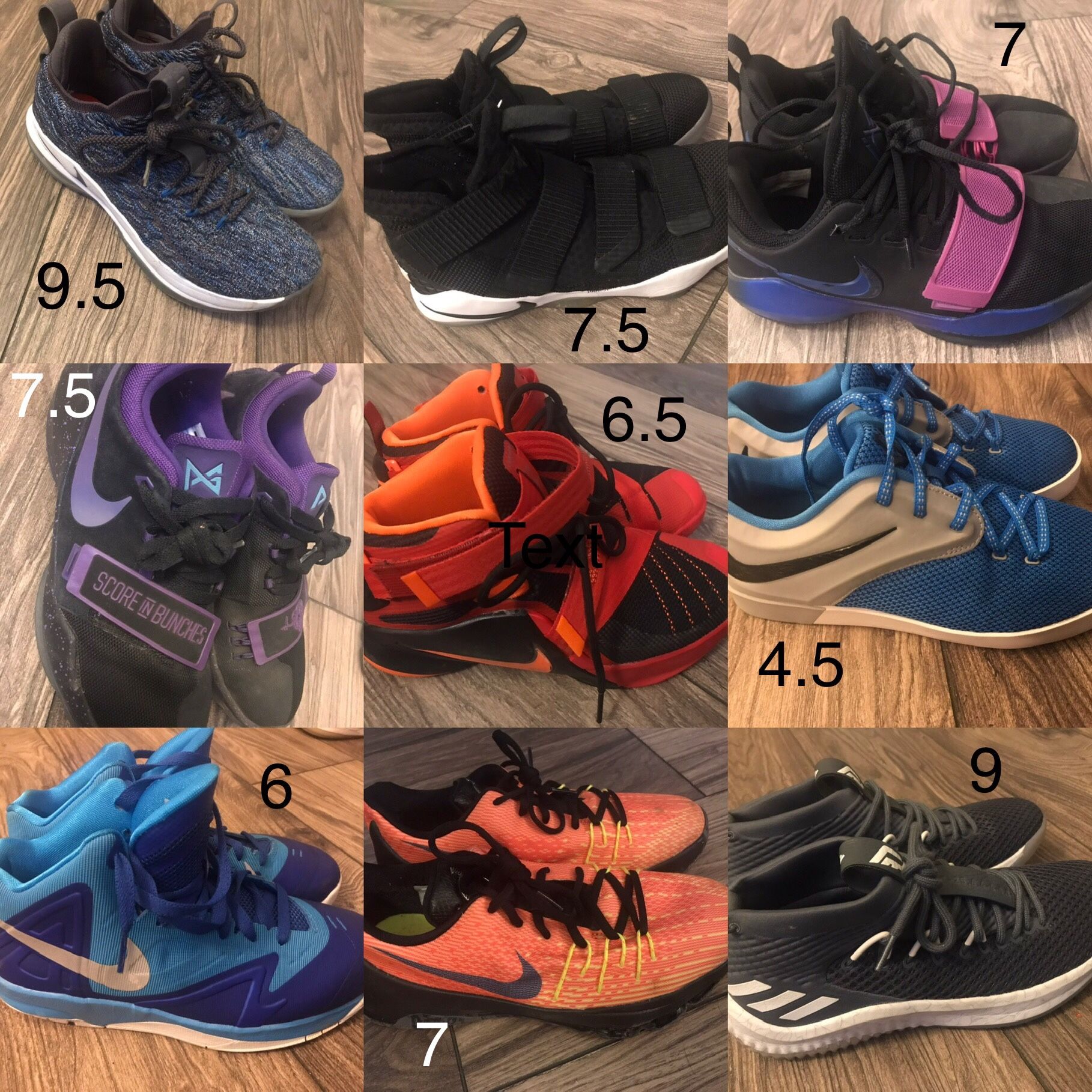 Teen boy shoes Nike & Adidas