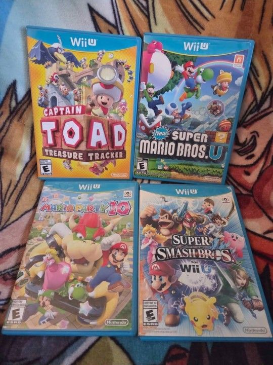 Mario Nintendo Wii U Games Lot