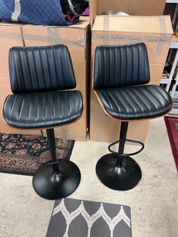 Set of 2 Adjustable Bar Stools