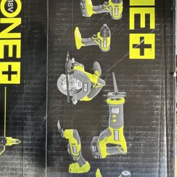 4 Brand New tools + Flashlight+Battery & Charger 