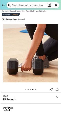 Rubber hex dumbbell hand weight