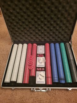 1000 piece Poker Chips with Aluminum Case
