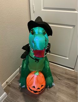 Halloween decor - inflatable dinosaur