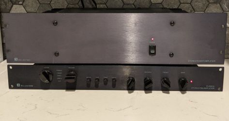 High Quality Belles Two Stereo Power Amplifier & DMM Preamplifier