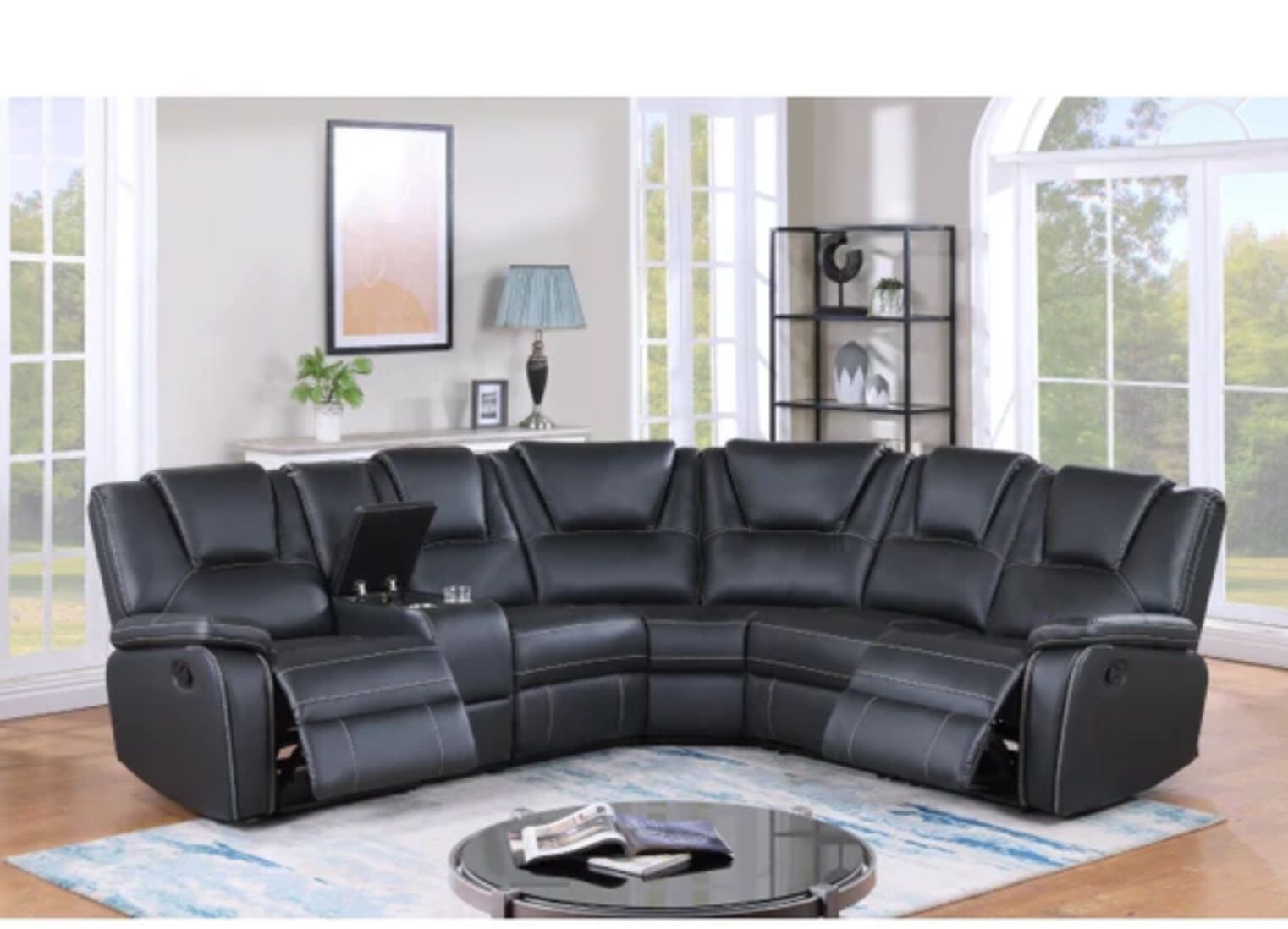 Reclining Sectional With Storage & Cup Console On Sale $1,299.99 👍 