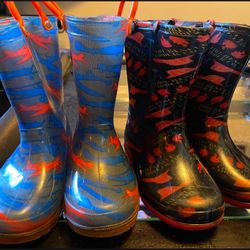 2 Pairs of Kids Rain Boots