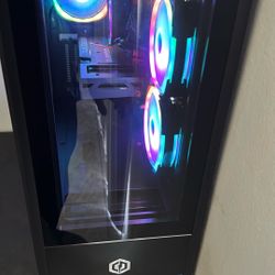 Cyber Power Gaming Pc With Keyboard And 34 Inch Curved Monitor 