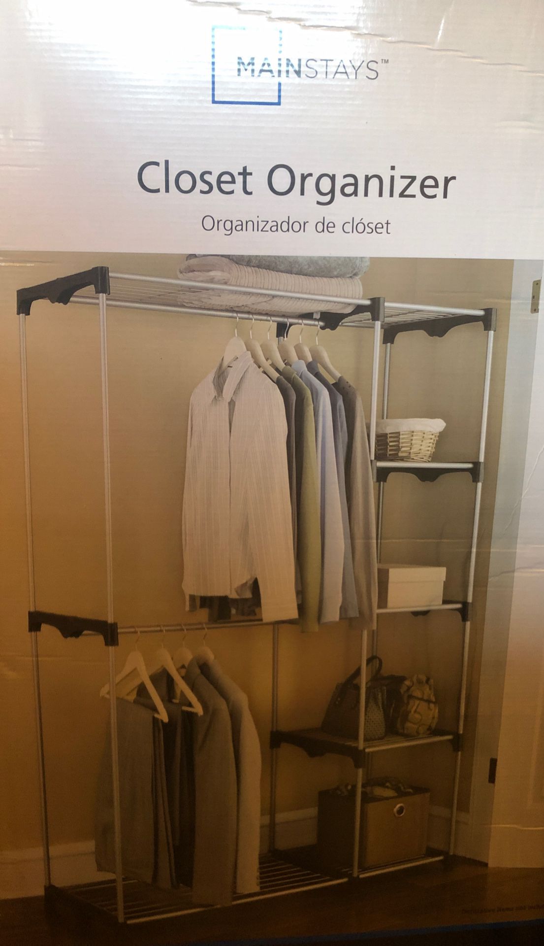 Portable closet organizer